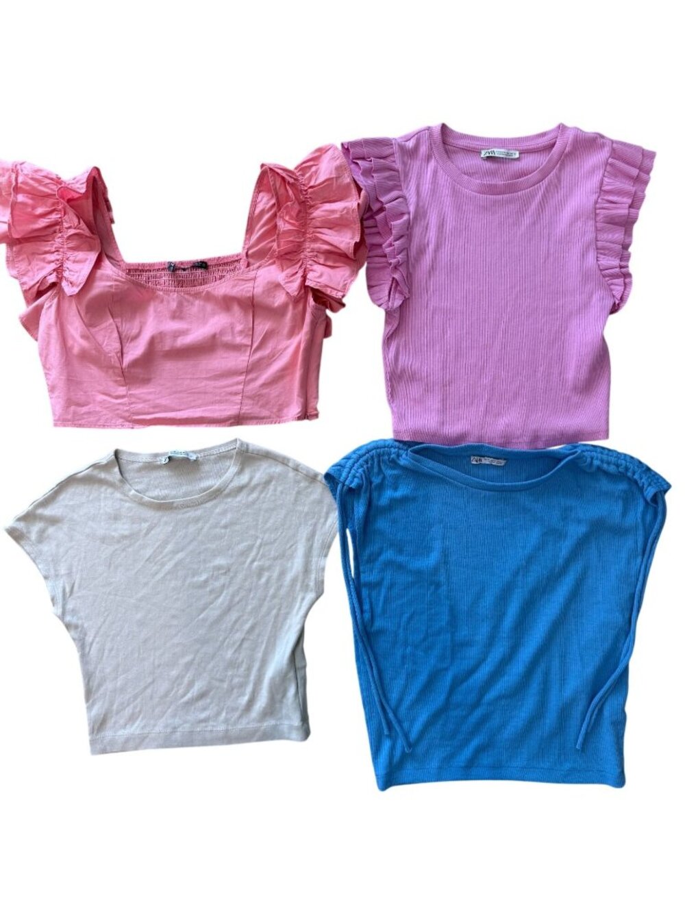 Zara Crop Top Bundle - Set of 4 (Size M)